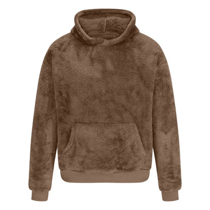 Pull en molleton doux à capuche