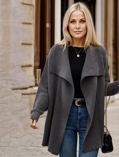 Cardigan gris élégant pour femme