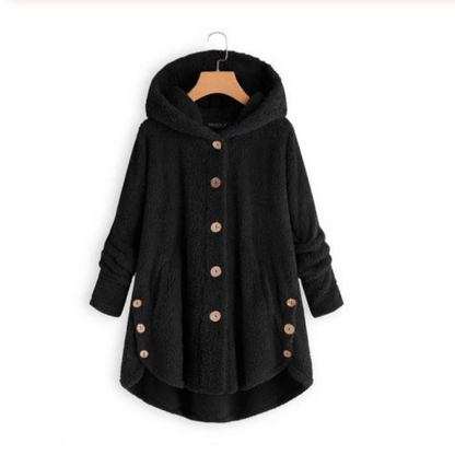 Manteau d'hiver femme chaud capuche élégant