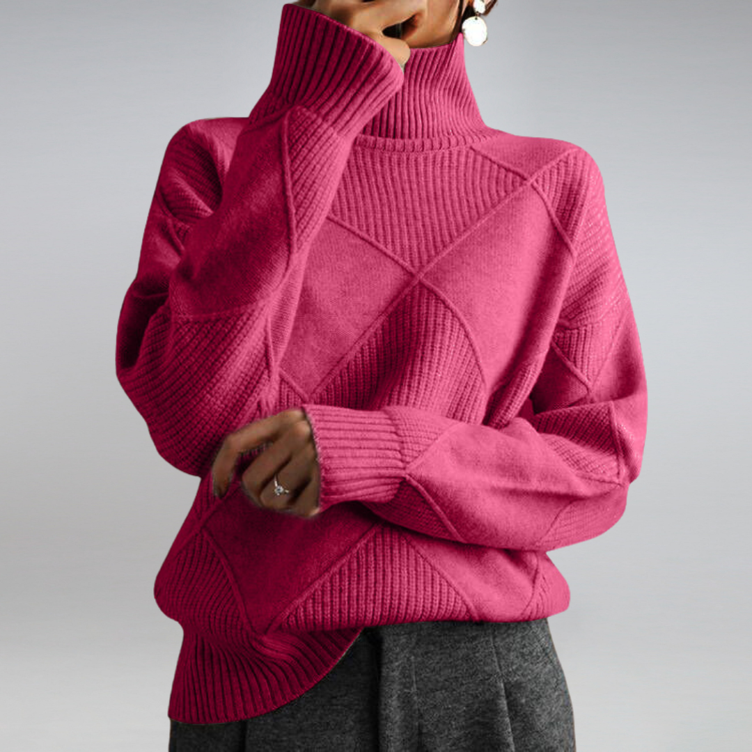 Pull roulé doux Chic minimaliste