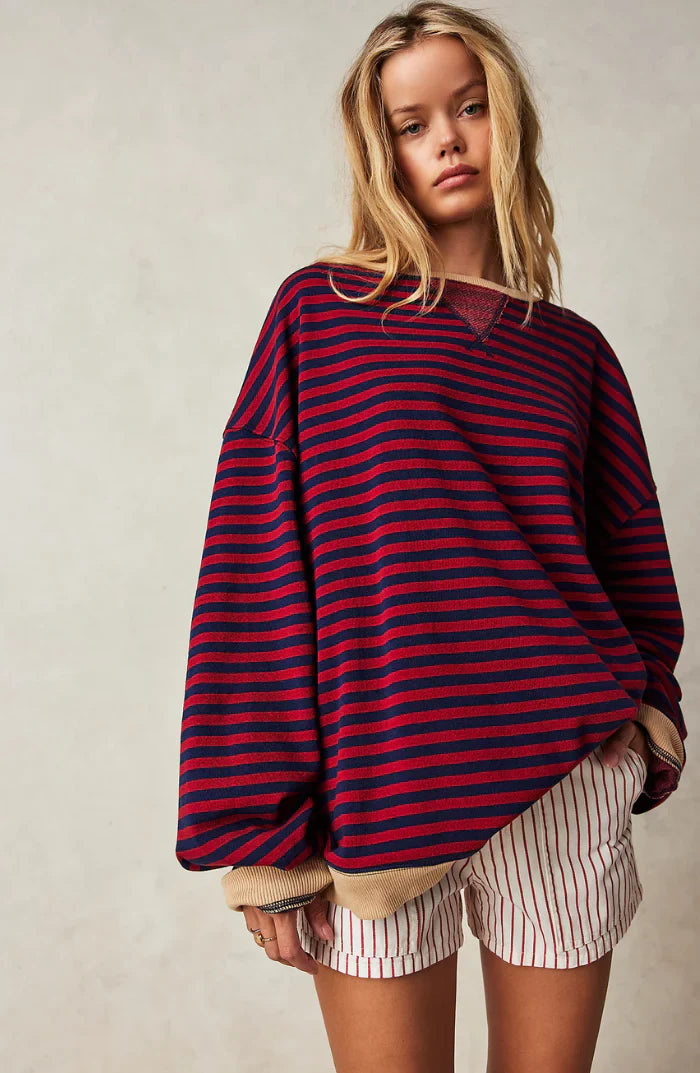 Helena Pull rayé style moderne