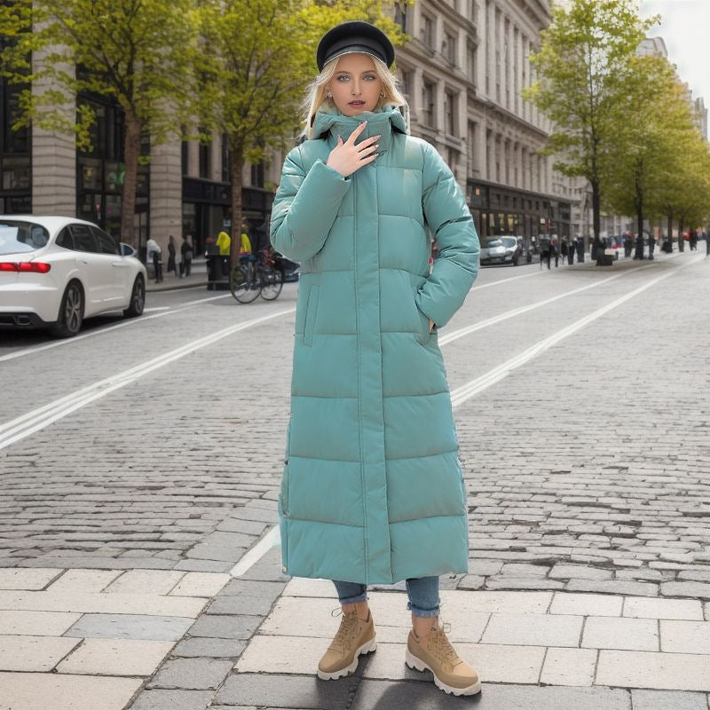 Longue doudoune pour femme, stylée et chaude