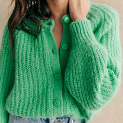 Cardigan en maille douce pour femme, chaud et confortable au quotidien
