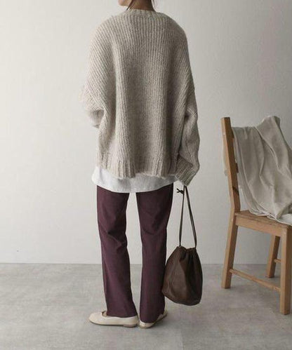 Haut en tricot chaud avec poches pour homme