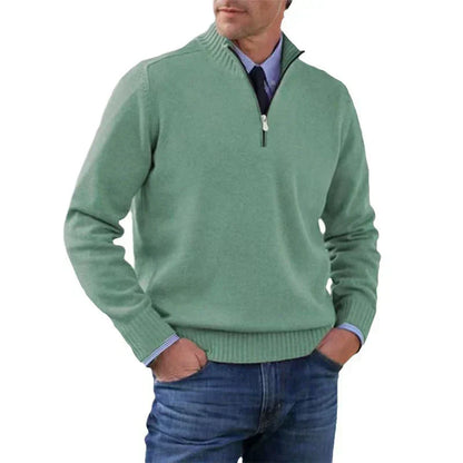 Pull Homme Demi-Zip Confortable Moderne