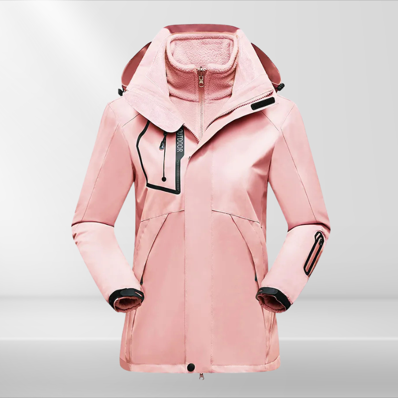 Veste 3 en 1 pratique pour femme tout temps