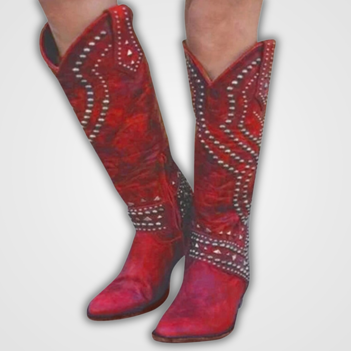 Bottes stylées Bottes longues à clous