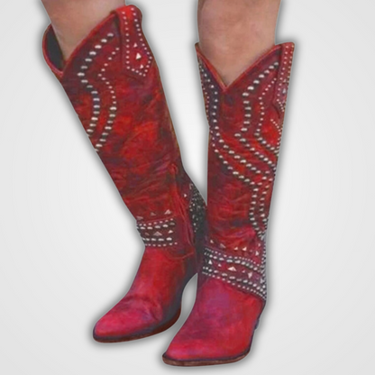 Bottes stylées Bottes longues à clous