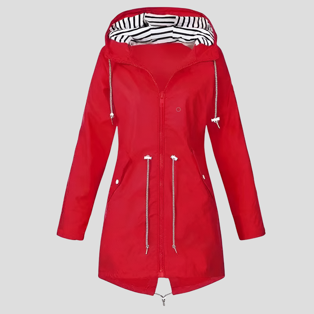 Veste femme imperméable à capuche, veste de pluie