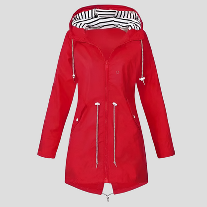 Veste femme imperméable à capuche, veste de pluie