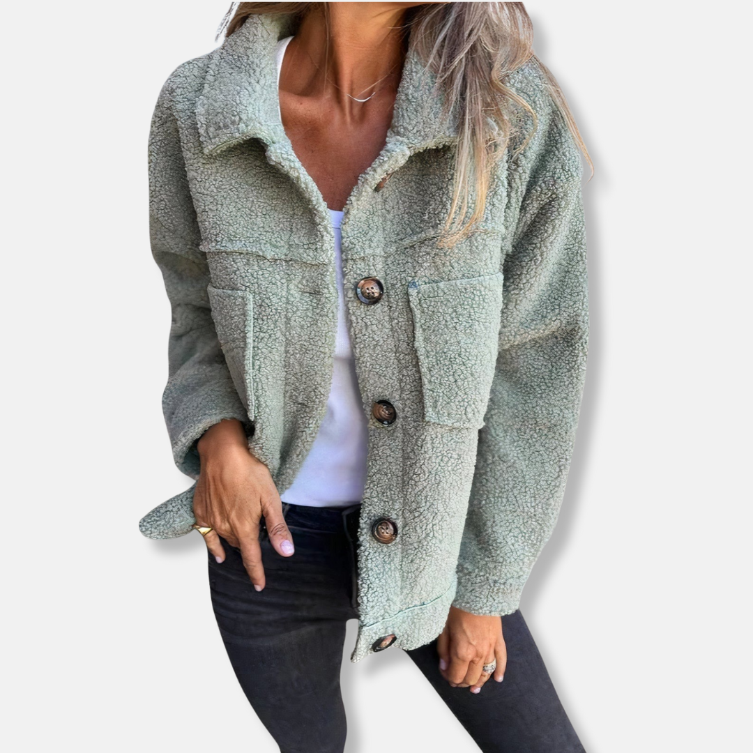 Veste en sherpa douce Coupe ample et chaude