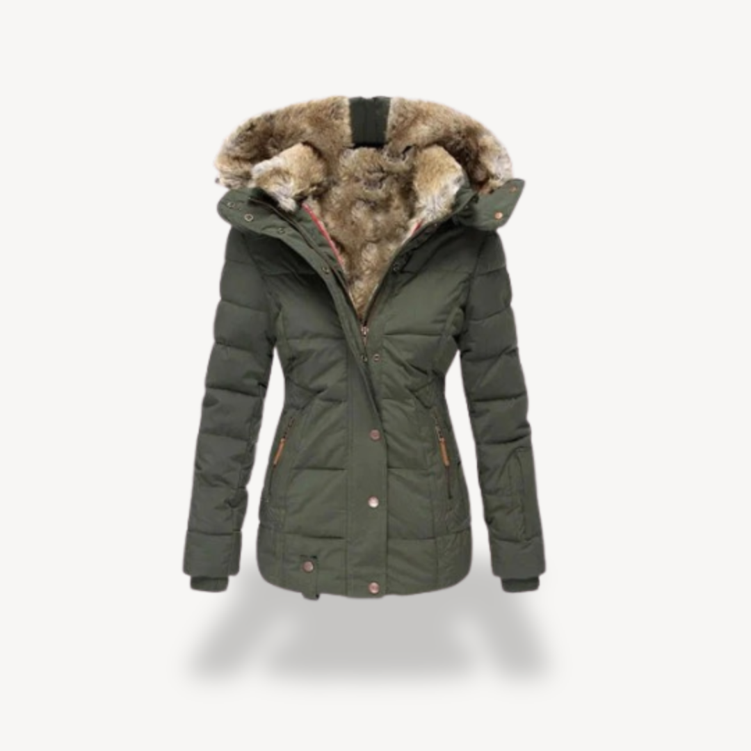 Veste douce en fausse fourrure pour femme Hiver