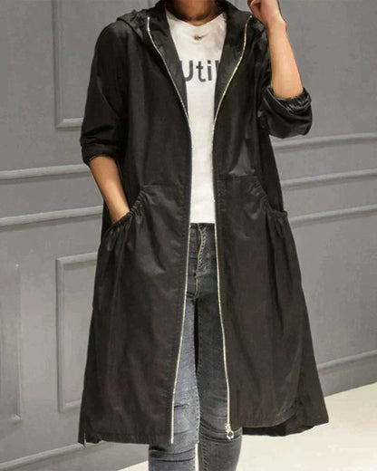 Veste élégante pour femme à capuche légère