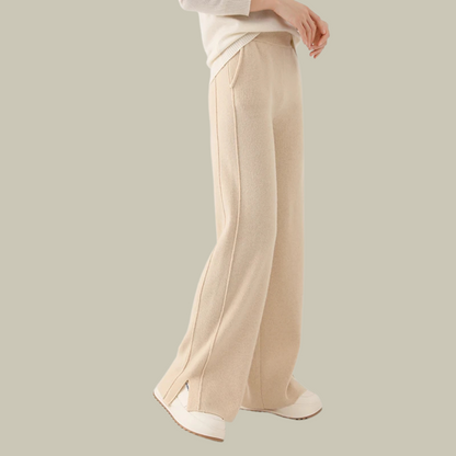 Pantalon en maille ample et confortable pour femme