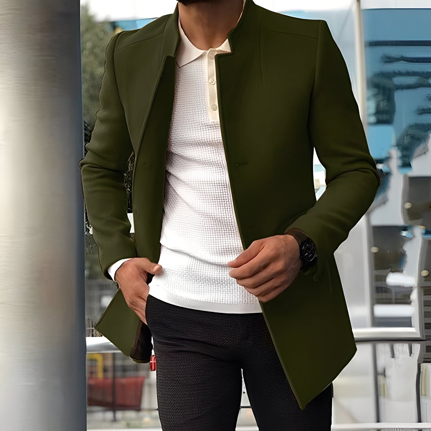 Veste élégante pour homme coupe slim