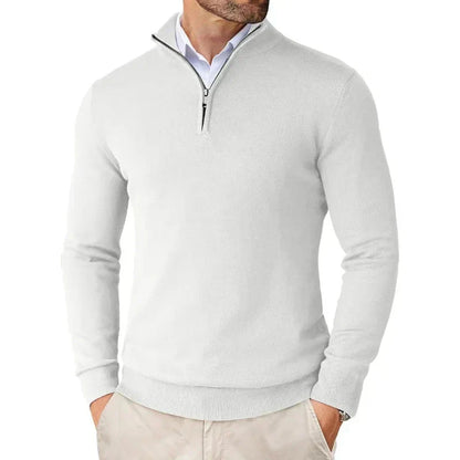Pull pour homme moderne sweat demi-zip