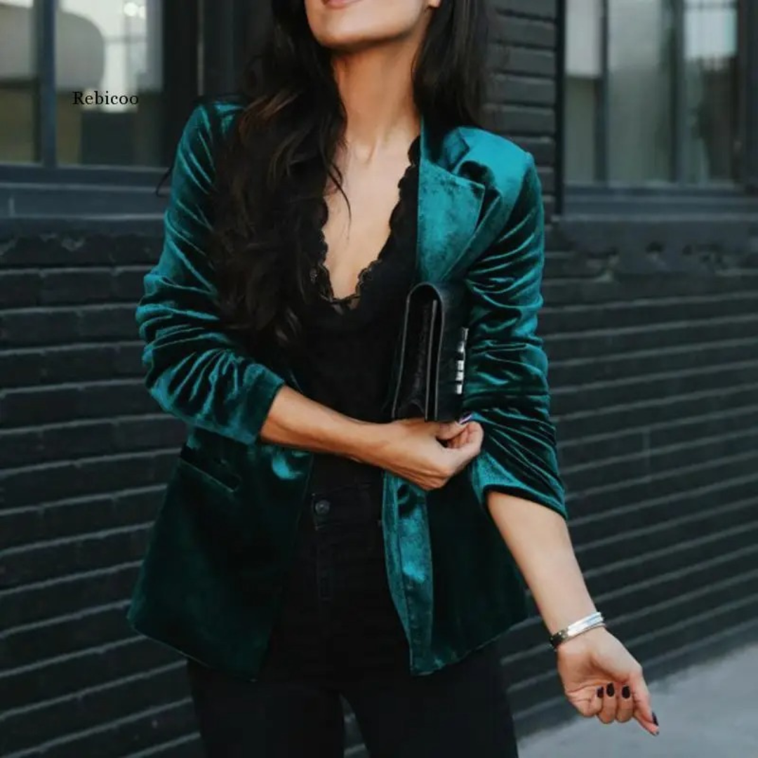 Blazer Femme Bureau Chic Polyvalent