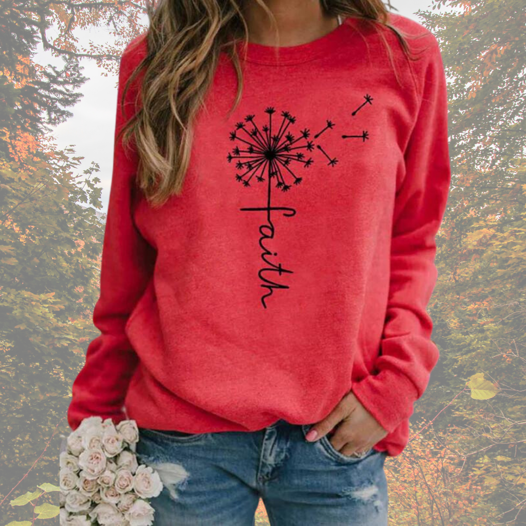 Pull stylé pour femme motif Faith