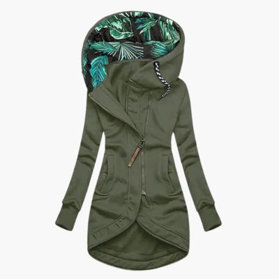 Sweat à capuche Femme Motif Feuille Tropicale