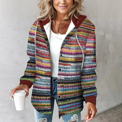Veste femme tendance motif carreaux été