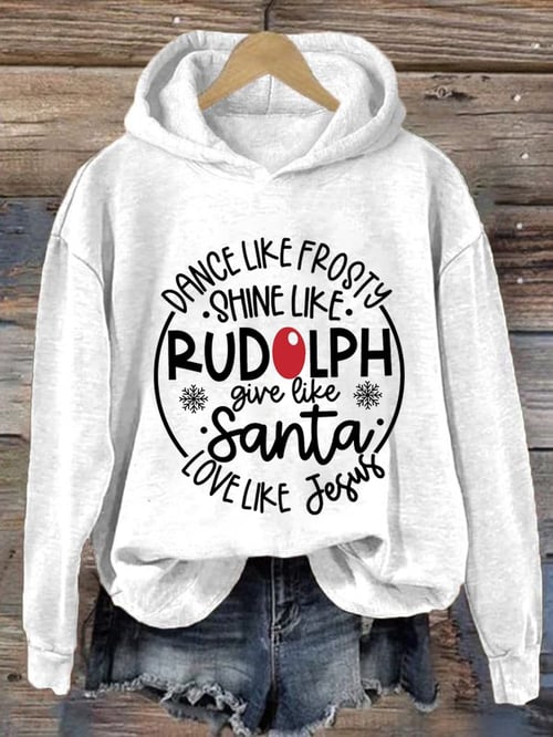 Hoodie de Noël femme Festif Rouge