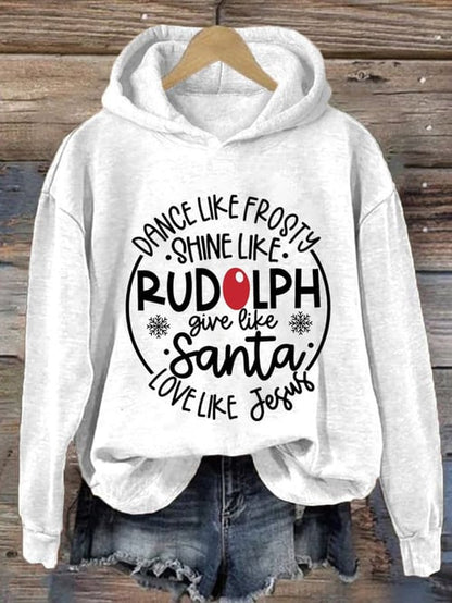 Hoodie de Noël femme Festif Rouge