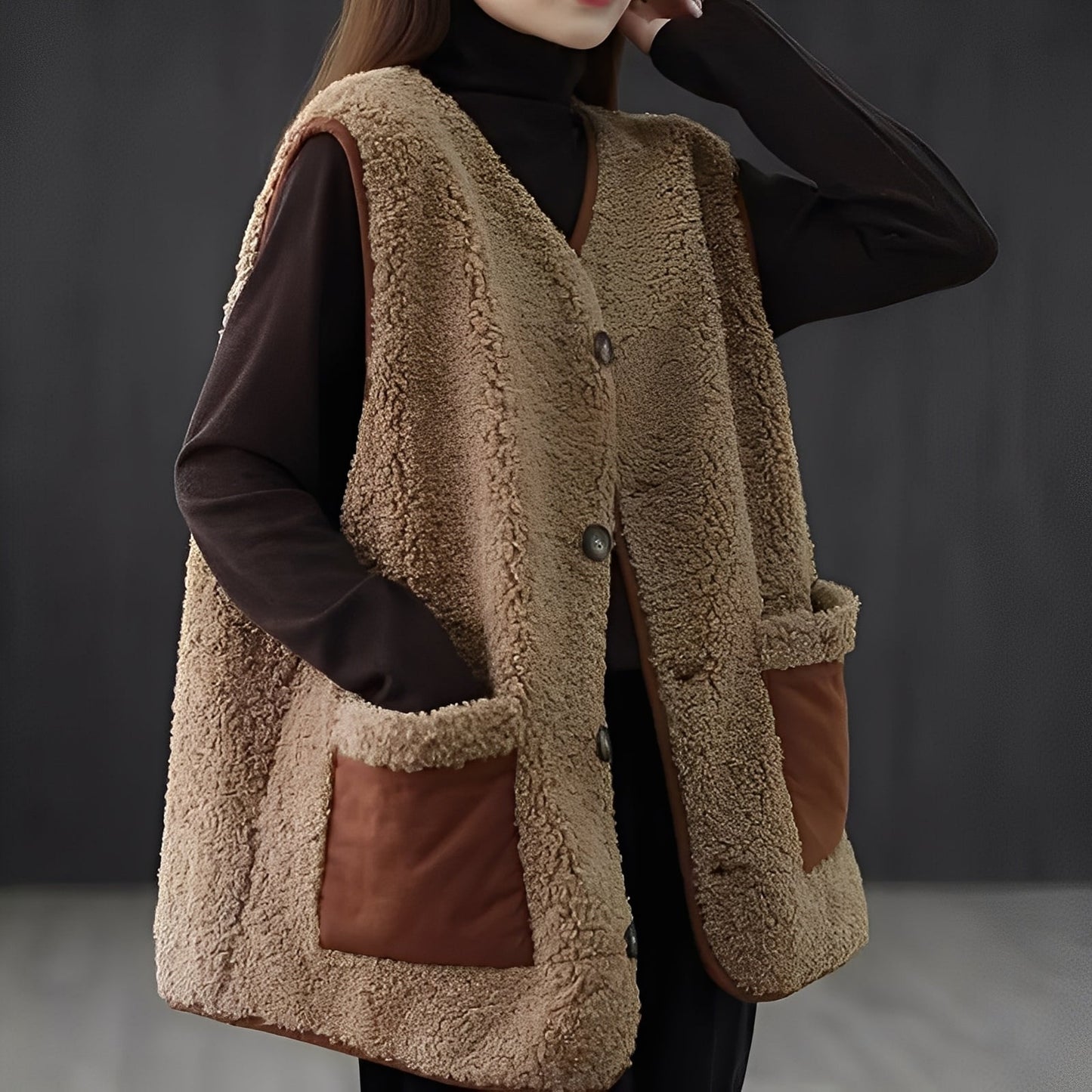 Gilet douillet pour femme Doux et chaud