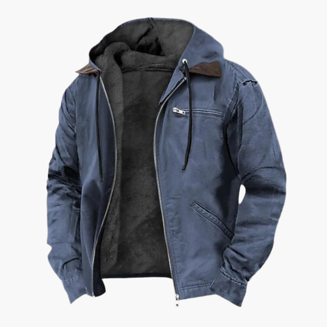 Veste décontractée élégante avec capuche et fermeture éclair