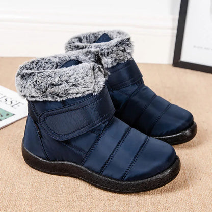 Bottes femme imperméables fourrure de lapin