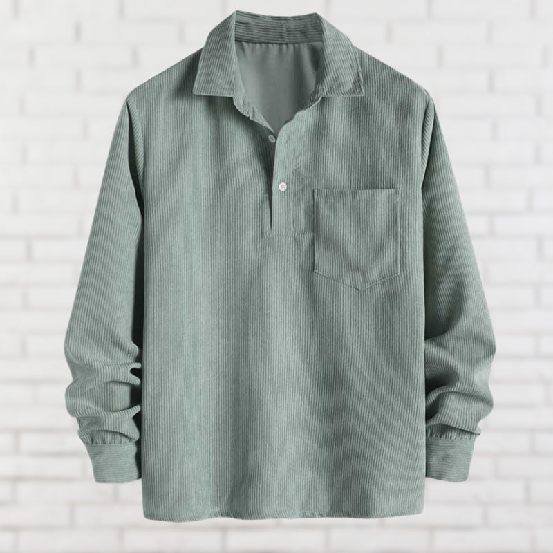 Chemise en velours côtelé douce et confortable