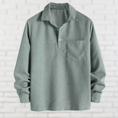 Chemise en velours côtelé douce et confortable