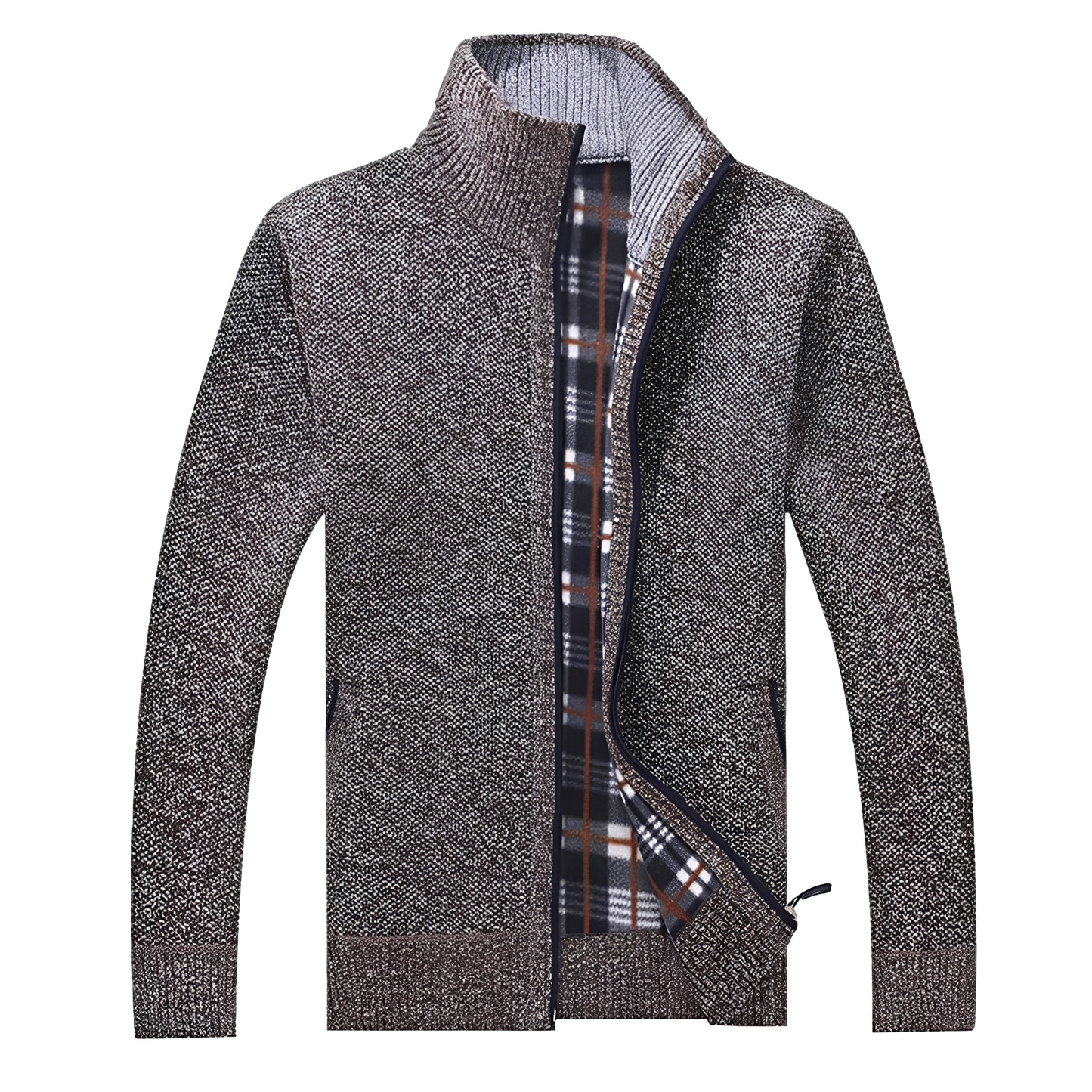 Cardigan élégant en polaire douce pour homme