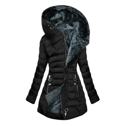 Veste d'hiver chaude en polaire douce pour femme