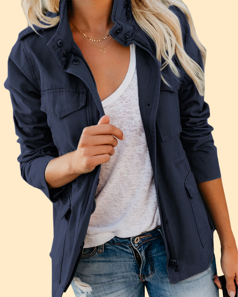 Veste en jean souple pour femme Coupe confort