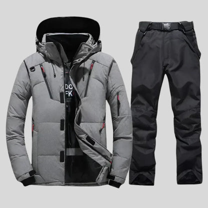 Ensemble de sports d'hiver chaud et isolant pour homme
