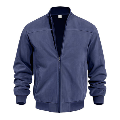 Blouson en cuir homme élégant en daim