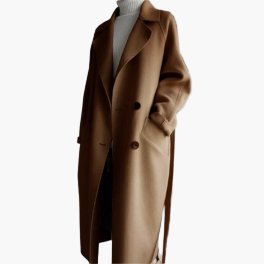 Manteau d'hiver élégant pour femme, coupe portefeuille