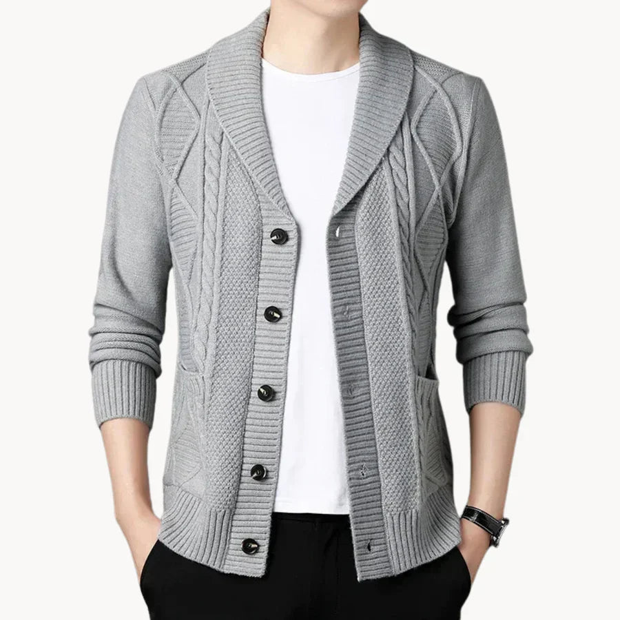 Cardigan élégant en côtes pour femme