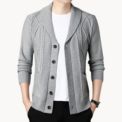 Cardigan élégant en côtes pour femme