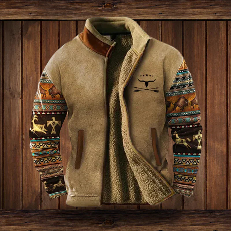 Herren Outdoor Fleecejacke Trendig Warm - IdealeKleiden