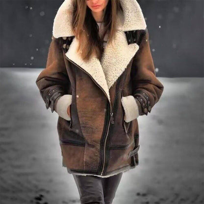 Veste élégante pour femme Longueur moyenne Style décontracté