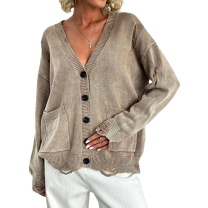 Gilet en maille élégant pour femme, idéal pour l'extérieur