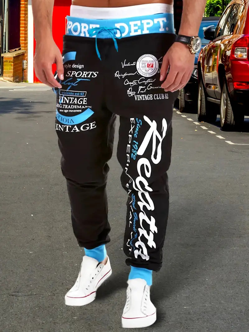 Pantalon d'entraînement sportif homme avec cordon de serrage