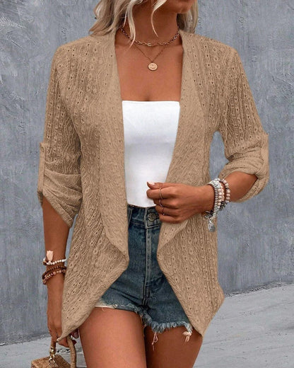 Cardigan élégant pour femme, moderne et uni