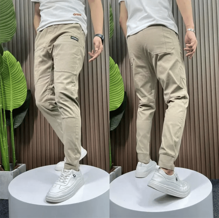 Pantalon cargo homme Confortable Extensible Multi-poches