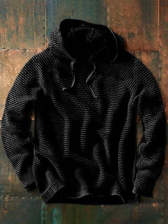 Hoodie en maille Capuche Motif Taille