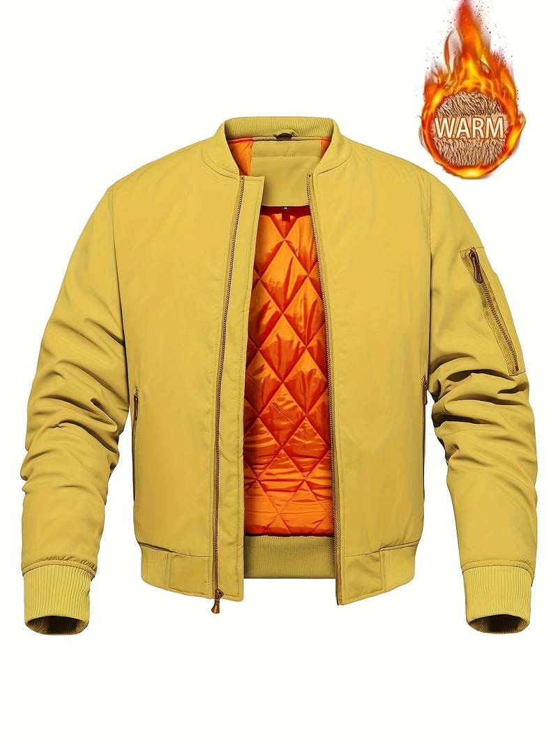 Blouson bombardier homme élégant noir