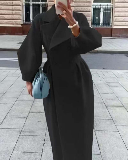 Manteau élégant pour femme Manches longues Style hivernal