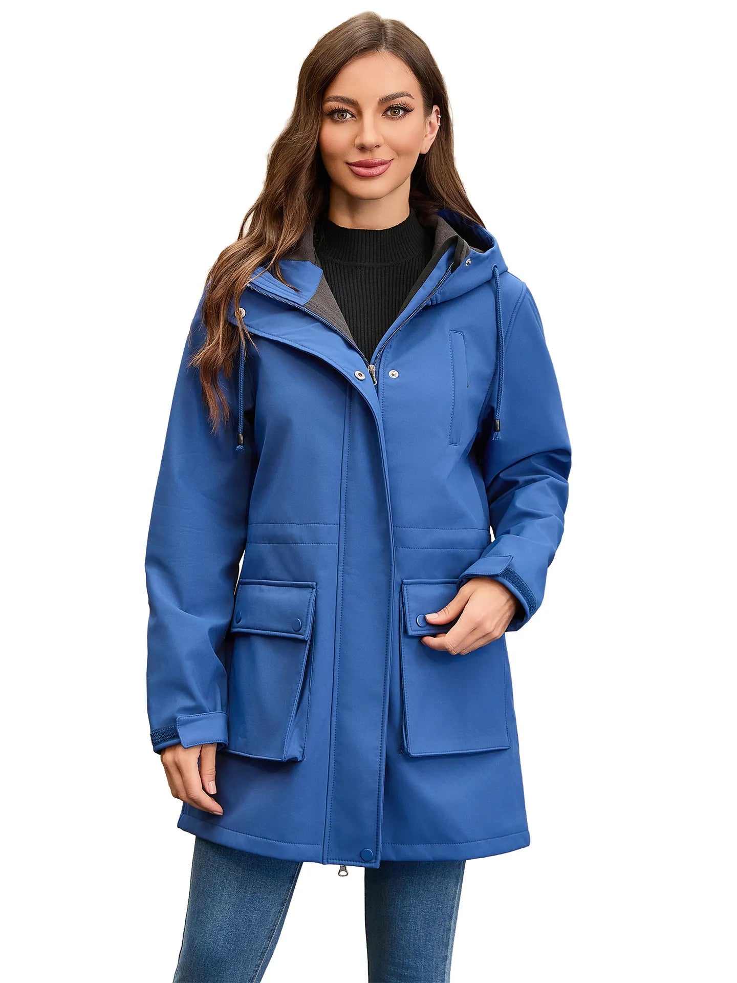Veste softshell imperméable à capuche pour femme