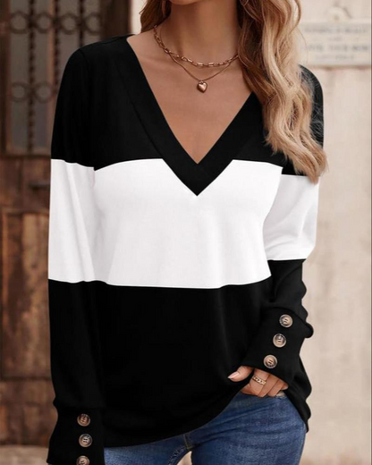 T-shirt femme tendance imprimé color block